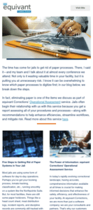 Screenshot of equivant Corrections' Q4 2024 Newsletter